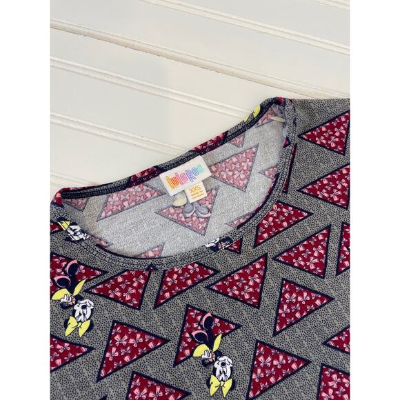 Disney LulaRoe Women’s Minnie Mouse Oversized High Low Tunic & Cap Set Size XXS - Picture 2 of 7